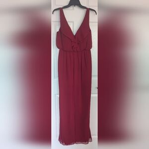 Azazie Kelsey Burgundy Dress